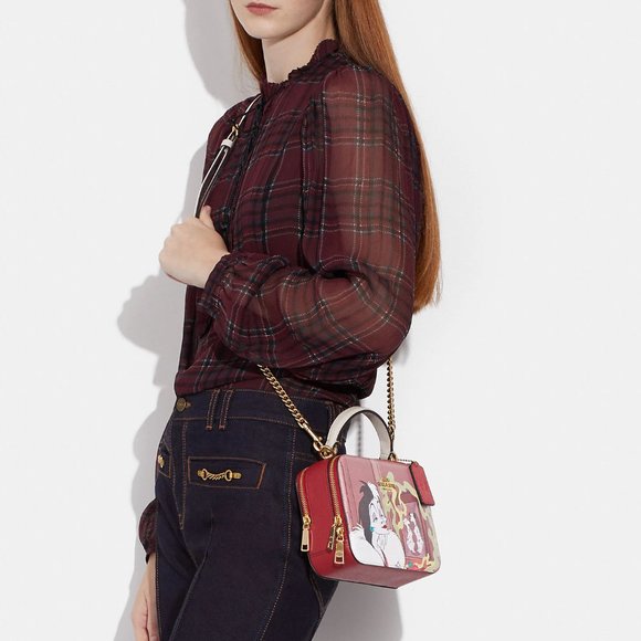 🎃 Disney X Coach Box Crossbody With Cruella Motif - Picture 5 of 12